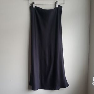 Express Black Satin Skirt